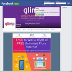 Win 12 Months of Glimp Unlimited Naked Broadband Fibre or ADSL Internet