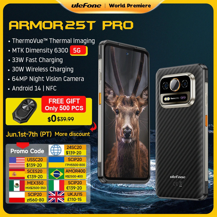 Ulefone Armor 25T Pro Smartphone NZ$528.68 Delivered (was US$344.99/NZ ...