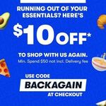 $10 off $50 Spend (Excludes Delivery, One User Per Customer) @ MILKRUN App