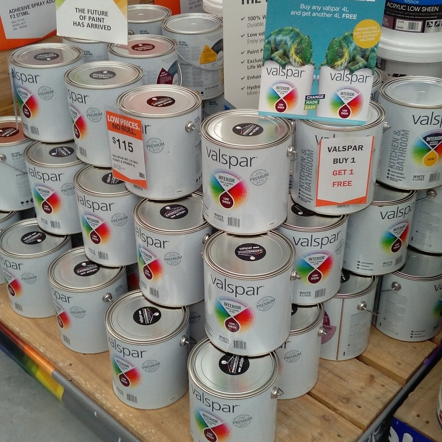 Valspar 4L Paint Buy 1 Get 1 Free At Mitre10 ChoiceCheapies   8307x 