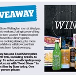 Win a Food Show Wellington Prize Pack Inc Tickets from The Dominion Post