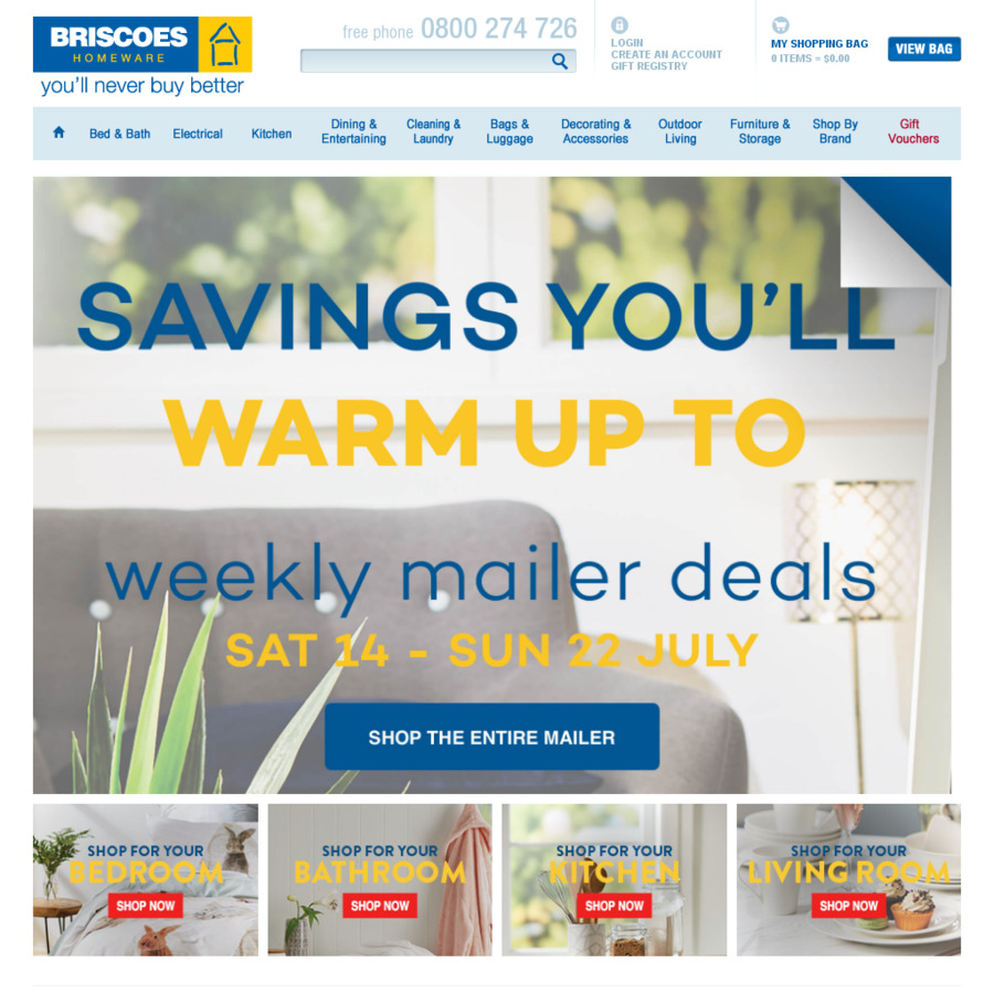 Free Delivery Briscoes ChoiceCheapies