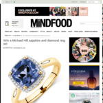 Win a Michael Hill Sapphire and Diamond Ring Set (Worth $349) from Mindfood