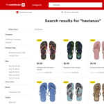 Havaianas Sandals from $4.98 Delivered @ The Warehouse