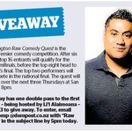 Win a Double Pass to The Wellington Raw Comedy Quest Semi-Final from The Dominion Post