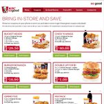 KFC Coupon Deals 5pc + Chips $9.90, $1 Colonel Burger with Colonel Burger Combo + More