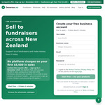 Businesses Pay $0 in Platform Fees for First $5,000 Sold (Then 5% + GST) @ Generous.nz