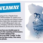 Win a Double Pass to Lungs, Oct 22, from The Dominion Post (Wellington)