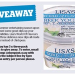 Win 1 of 3 Lisa's World of Flavours Three-Pack Vouchers from The Dominion Post