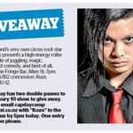 Win 1 of 2 Double Passes to see Kozo Kaos from The Dominion Post (Wellington)