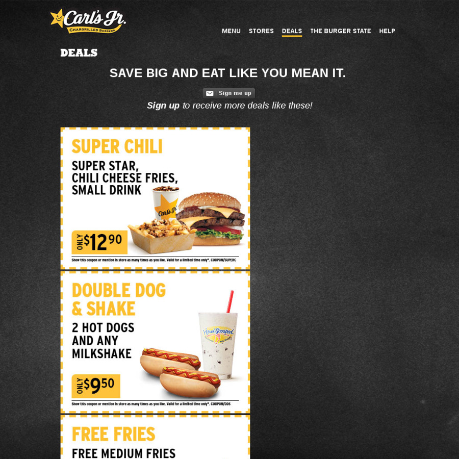 3 Milkshake and More Coupons Carl's Jr ChoiceCheapies