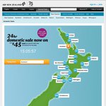 Air New Zealand Domestic Sale ($45 - $89)