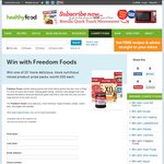 Win 1 of 10 Freedom Foods Mixed Product Prize Packs (Worth $50) from Healthy Food