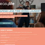 Laundy Pickup, Clean and Delivery within 48 hrs for $11/Week for 4 Weeks, on Any Plan at Easylife (Central AKL)