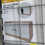Oak Look & White Storage Seat $10 (Currently A$25 Kmart AU) @ Kmart, Sylvia Park (Instore Only)