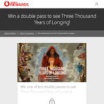 Win 1 of 10 double passes to Three Thousand Years of Longing (film) @ Vodafone Rewards (customers only)