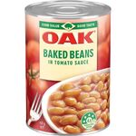 Oak Baked Beans 420g $0.77 (Clearance, Normally $1.40) @ The Warehouse