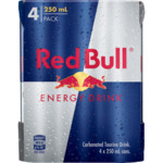 Red Bull Energy Drink (Standard / Sugar Free) 4 x 250ml $1.79 @ PAK'n SAVE, Henderson (+ Pricematch at The Warehouse)