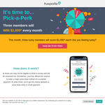 Pick a Perk and Win $1000 with Pureprofile