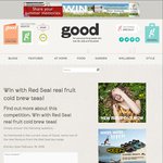 Win 1 of 5 Packs of Red Seal Real Fruit Cold Brew Tea from Good Mag