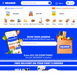 Extra 20% off (Excludes Fees & Restricted Pharmacy Products) + Delivery ($25 Min. Spend) @ MILKRUN
