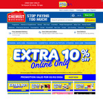 10% off Sitewide (Exclusions Apply) + $5.99 Shipping ($0 C&C/ $99 Order) @ Chemist Warehouse (Online Only)