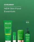 Win Skin Food Glow Serum Drops, Skin Food Super Serum, Skin Food Shower Cream, Skin Food Lip Stick from Weleda