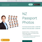 Digital Passport Photo $13.99,  Printed Passport Photos $15 @ NZ Passport Photos