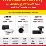 Cost + 10% on Selected Brands (Canon Printers, Fisher & Paykel Whiteware, Logitech Accessories) @ Noel Leeming