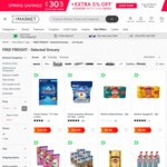 Free Freight on Selected Groceries @ 1-day, The Market