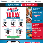 $4 Value Pizzas, $6 Extra Value Pizzas, $8 Traditional Pizzas, $2 Garlic Bread @ Dominos (Pick-up Only)