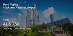 Auckland to to Kuala Lumpur, Malaysia from $185 One Way on Air Asia @ Beat That Flight