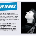 Win a Double Pass to Angel Olsen in Concert, Dec 12, from The Dominion Post (Wellington)