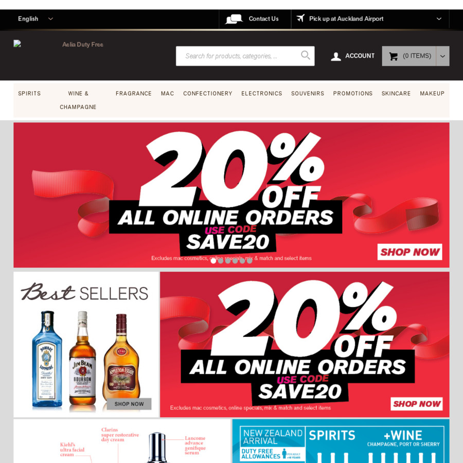 22% off Any Full Priced Items @ Aelia Duty Free - ChoiceCheapies