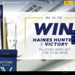Win 1 of 5 Haines Hunter Victory Filleting Knife & Sheath @ Haines Hunter