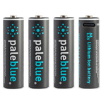 Pale Blue Smart USB-C Rechargeable AA Batteries 4 Pack $27.74 (Normally $47.71) + Shipping ($0 C&C/ in-Store) @ PB Tech