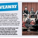 Win a Double Pass to The The Frank Burkitt Band, Sept 10+ a CD from The Dominion Post (Wellington)