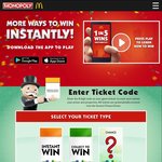 McDonald's Monopoly - 1 in 5 Instant Win + Collect and Win