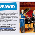 Win a Double Pass to see Violinist Wilma Smith from The Dominion Post