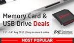 Memory Card & USB Drive Sale @ PB Tech