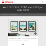 Win 2x $250 Glenn Jones Art Gift Vouchers (One for You, One for Friend) @ Vodafone Rewards (Vodafone Customers Only)