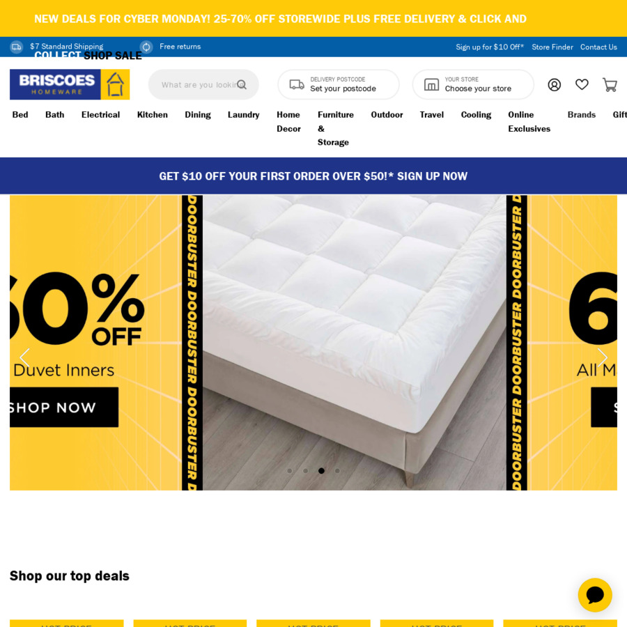 Free Delivery + Click & Collect Briscoes ChoiceCheapies