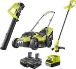 Ryobi 18V ONE+ 3 Piece Garden Care Kit (Lawn Mower, Line Trimmer, Jet Blower) $449 + Shipping ($0 C&C/ in-Store) @ Bunnings