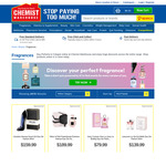 Free 3-Hour Delivery on All Fragrances & Gift Sets with $30 Spend (Participating Stores, Exclusions Apply) @ Chemist Warehouse