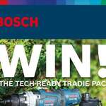 Win a Bosch Professional 18V Brushless 2 Piece 2x 5.0Ah Combo Kit + Hard Hat Smart Watches + Accessories from Bosch + Hard Hat