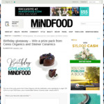 Win 1 of 2 Ceres Organics Pack + a Steiner Ceramics Plate from Mindfood