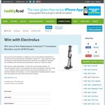 Win 1 of 5 Masterpiece Collection™ Immersion Blenders (Worth $249.95 Each) from Healthy Food