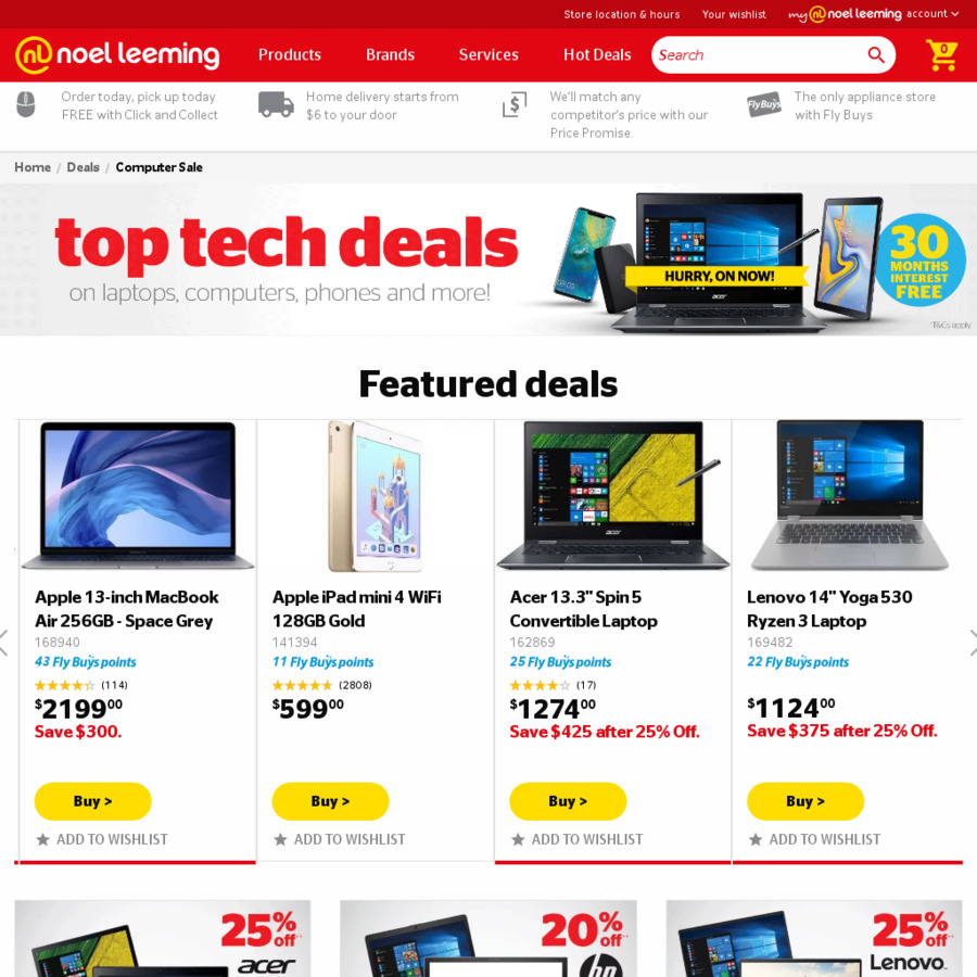 25 off Acer & Lenovo Computers Noel Leeming ChoiceCheapies