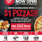 $1 Pizzas until 1pm @ Pizza Hut (Windsor Park, North Shore, Auckland)