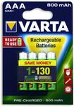 Varta AAA 800mAh Rechargeable Batteries 4 Pack $12.99 @ Smith City